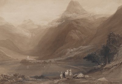 Jezioro Llanberis, Północna Walia, 1820-30. autorstwa Samuel Jackson