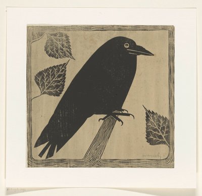Wrona autorstwa Samuel Jessurun de Mesquita (signed by artist)