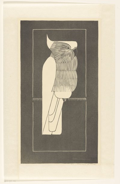 Kroonkaketoe (tytuł oryginalny) autorstwa Samuel Jessurun de Mesquita (signed by artist)