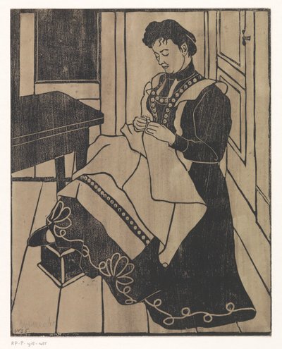 Krawcowa autorstwa Samuel Jessurun de Mesquita (signed by artist)