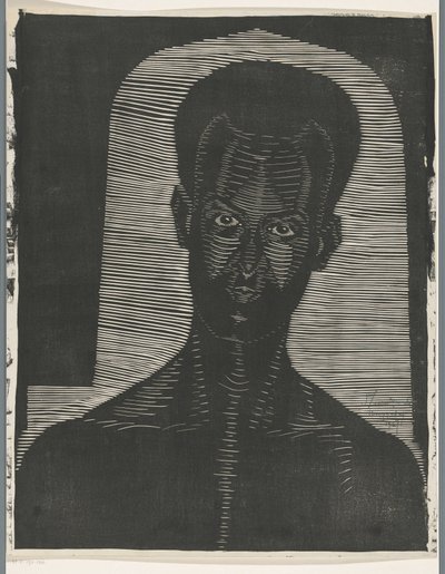 Portret nieznanego mężczyzny Curaçauer (tytuł na obiekcie) autorstwa Samuel Jessurun de Mesquita (signed by artist)