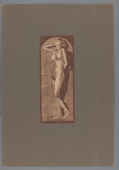Kobieta nago stojąca Radość (tytuł oryginalny) autorstwa Samuel Jessurun de Mesquita (signed by artist)