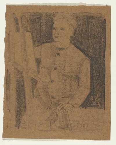 Autoportret za sztalugą autorstwa Samuel Jessurun de Mesquita (signed by artist)