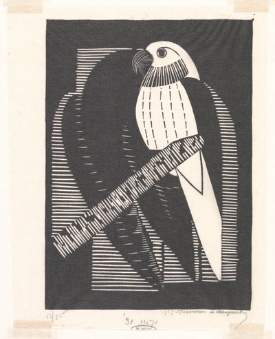 papuga długoogonowa (papugi) autorstwa Samuel Jessurun de Mesquita