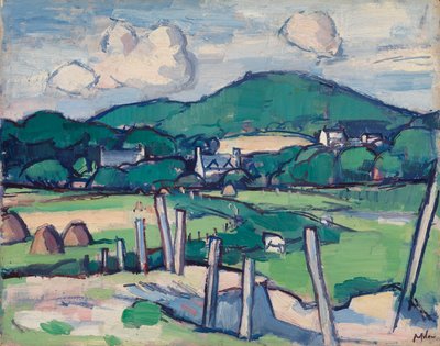 Krajobraz, ok. 1891-1935 (olej na desce) autorstwa Samuel John Peploe