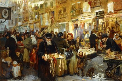 Lower East Side, c.1914 (olej na płótnie) autorstwa Samuel Johnson Woolf