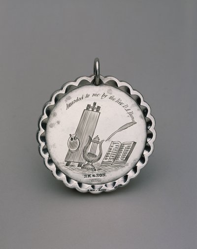 Medal haftu, ok.1850 (srebrny) autorstwa Samuel Kirk