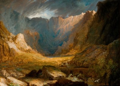Llyn Idwal, Północna Walia, 1810-1850. autorstwa Samuel Lines