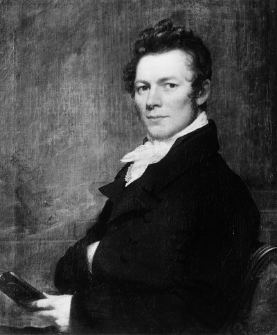 Portret mężczyzny, ca. 1820. autorstwa Samuel Lovett Waldo