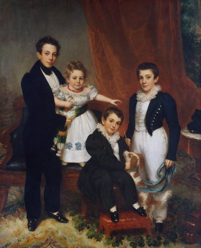 Dzieci Knappa, ca. 1833-34. autorstwa Samuel Lovett Waldo