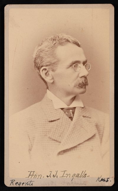 Portret Johna Jamesa Ingallsa 1833-1900, w latach 1876-1880. autorstwa Samuel Montague Fassett