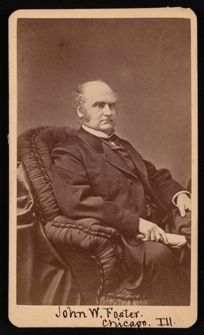 Portret Johna Wellsa Fostera 1815-1873, w latach 1872-1873. autorstwa Samuel Montague Fassett