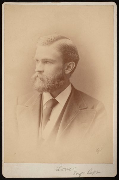 Portret niezidentyfikowanego mężczyzny, w latach 1876-1880. autorstwa Samuel Montague Fassett