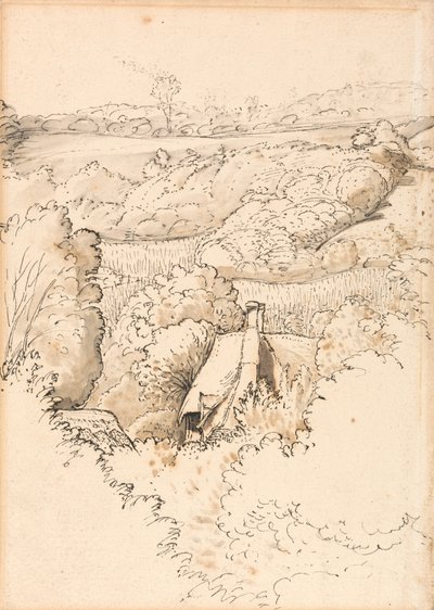 Коттедж среди деревьев, Шорхэмполис autorstwa Samuel Palmer