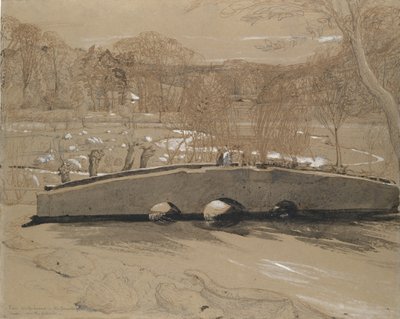 Most w Shoreham, ca. 1829. autorstwa Samuel Palmer