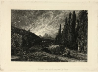 The Early Plowman autorstwa Samuel Palmer