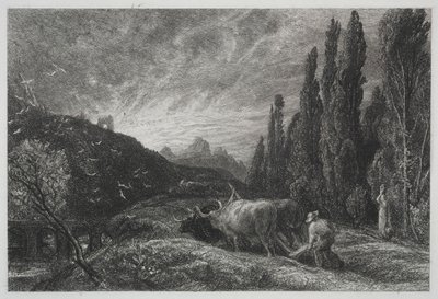 Wczesny oracz, przed 1861 r. autorstwa Samuel Palmer