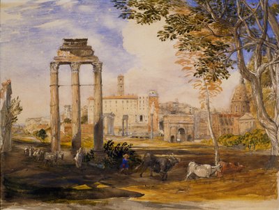 Forum, Rzym, 1837 autorstwa Samuel Palmer