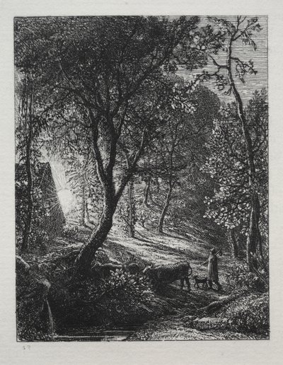 Chata pasterza autorstwa Samuel Palmer