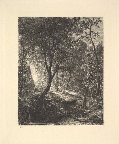 Chata pasterza, czyli zachód słońca, 1880. autorstwa Samuel Palmer