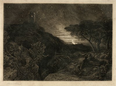 Samotna Wieża autorstwa Samuel Palmer