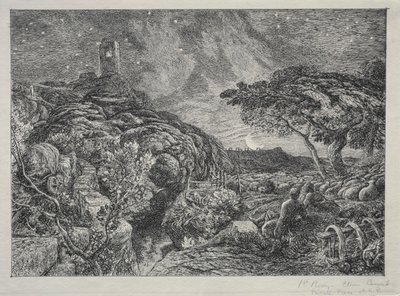 Samotna Wieża, 1879. autorstwa Samuel Palmer