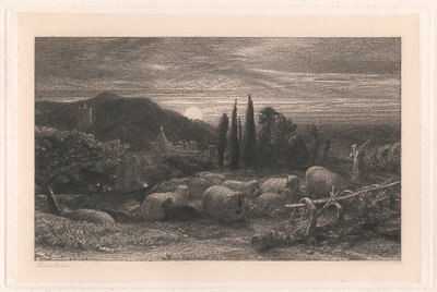 Wschodzący Księżyc autorstwa Samuel Palmer