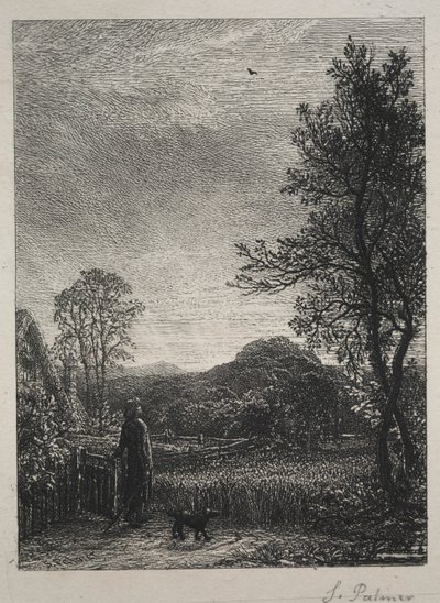 Skowronek, 1850. autorstwa Samuel Palmer
