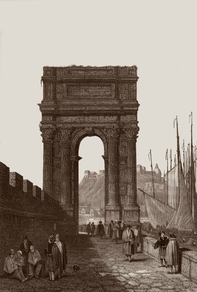 Łuk Trajana autorstwa Samuel Prout