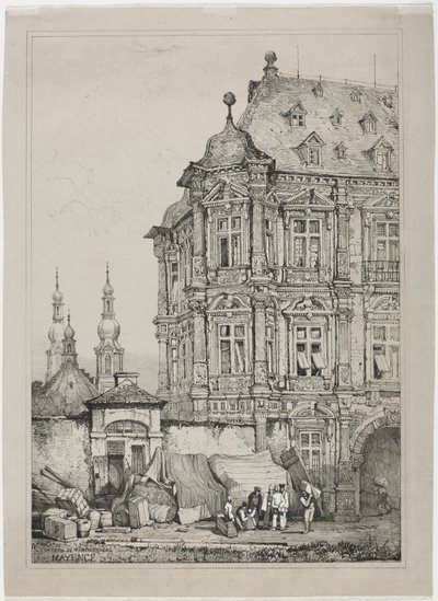Zamek Martinsburg, Moguncja, Niemcy autorstwa Samuel Prout