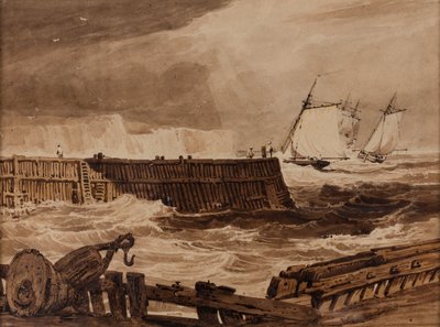 Scena na wybrzeżu autorstwa Samuel Prout