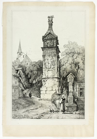 Filar Rzymski w Igel autorstwa Samuel Prout