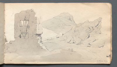 Szkicownik: Ruina, 1814. autorstwa Samuel Prout