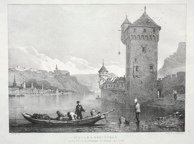 St. Goar i Rheinfels autorstwa Samuel Prout