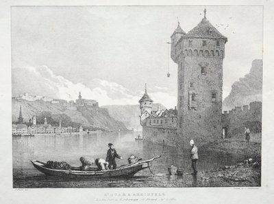 St. Goar i Rheinfels, 1824. autorstwa Samuel Prout