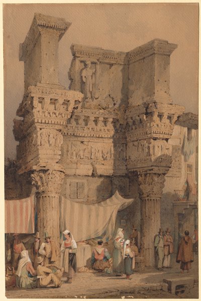 Forum Nerwy, Rzym. autorstwa Samuel Prout