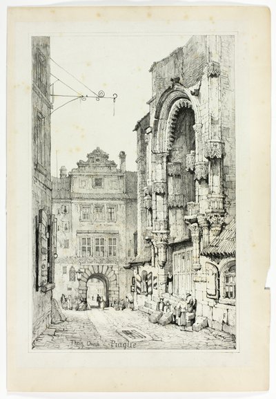 Kościół Thein, Praga autorstwa Samuel Prout