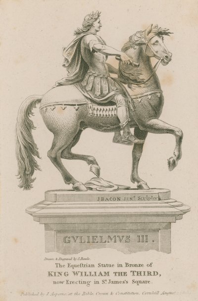 Pomnik konny króla Wilhelma III autorstwa Samuel Rawle