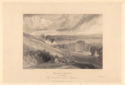Zamek Hylton, hrabstwo Durham autorstwa Samuel Rawle