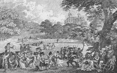 W Greenwich Park w Zielone Świątki, ok. 1802, 1912 r. autorstwa Samuel Rawle