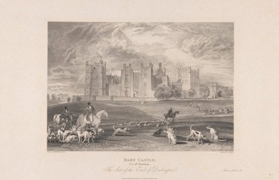 Zamek Raby, hrabstwo Durham autorstwa Samuel Rawle
