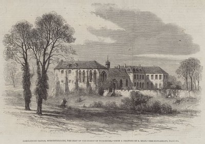 Zamek Hartlebury, Worcestershire, siedziba biskupa Worcester autorstwa Samuel Read