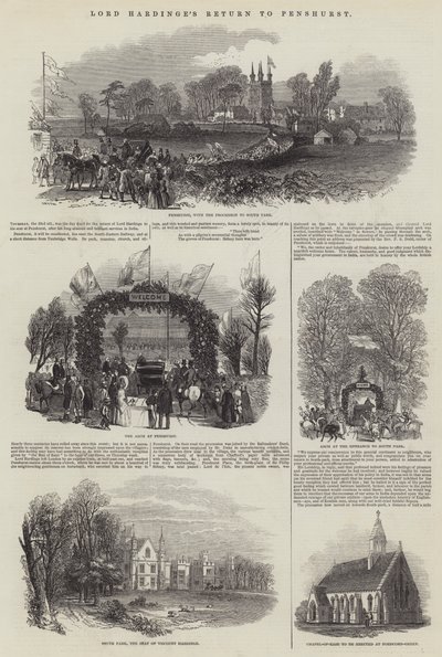 Powrót Lorda Hardinge do Penshurst autorstwa Samuel Read