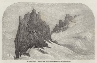 Podejście Pana Alberta Smitha na Mont Blanc, Grands Mulets autorstwa Samuel Read