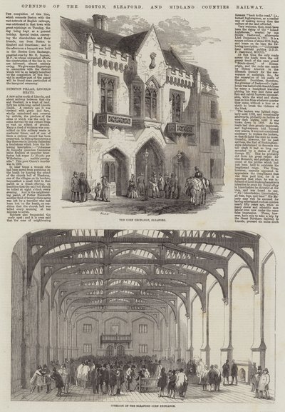 Otwarcie kolei hrabstw Boston, Sleaford i Midland autorstwa Samuel Read