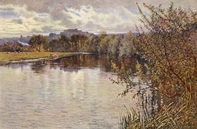 Zamek Stirling (kolorowa litografia) autorstwa Samuel Reid