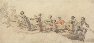 Polidor de barcos de um navio autorstwa Samuel Scott