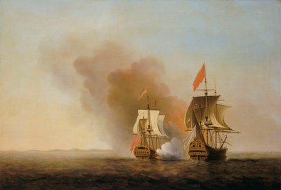 Zdobycie "Nuestra Senora de Cavadonga", ok. 1743 r. (olej na płótnie) autorstwa Samuel Scott