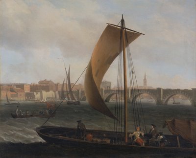 Widok na Tamizę z Westminster Bridge autorstwa Samuel Scott