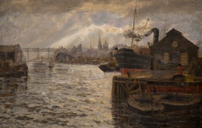 Tyne z mostem wysokiego poziomu, 1920 autorstwa Samuel Sykes